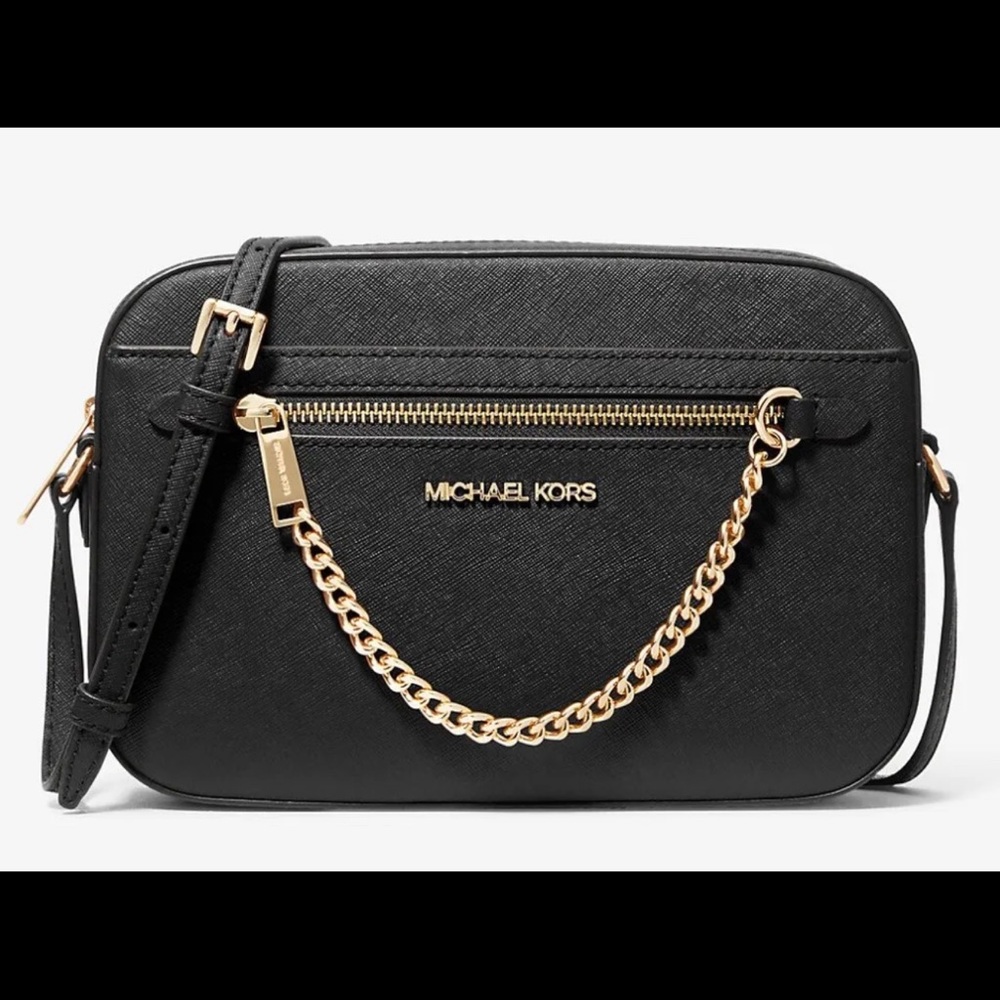 MICHAEL KORS Jet Set Large Saffiano Leather Crossbody Bag *BRAND NEW*